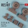 1/48 F-111 E/F/EF-111A weighted wheels set