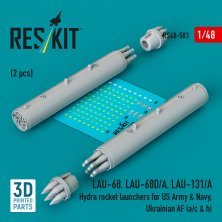 RESKIT 1/48 Lance-roquettes Hydra LAU-68/68D/A LAU-131/A RESKIT 1/48 Lance-roquettes Hydra LAU-68/68D/A LAU-131/A