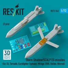 Reskit 1/72 Missiles Storm Shadow / SCALP EG - 2 pcs Reskit 1/72 Missiles Storm Shadow / SCALP EG - 2 pcs