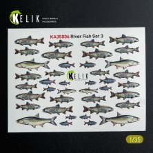 RESKIT 1/35 Set Poissons de Rivière Type 3 Décal 3D RESKIT 1/35 Set Poissons de Rivière Type 3 Décal 3D