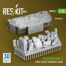 RESKIT 1/35 Panier de tourelle Merkava Mk.3 & chaînes RESKIT 1/35 Panier de tourelle Merkava Mk.3 & chaînes
