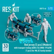 RESKIT 1/72 Figurine Red Jersey avec chariot AERO 21 RESKIT 1/72 Figurine Red Jersey avec chariot AERO 21