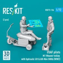 RESKIT 1/72 Pilotes USAF 2 fig. & Chariot M1 Weaver RESKIT 1/72 Pilotes USAF 2 fig. & Chariot M1 Weaver