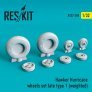 1/32 Hawker Hurricane wheels late type 1 weighted