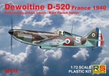 RS Models Dewoitine D-520 France 1940 1/72 RS Models Dewoitine D-520 France 1940 1/72