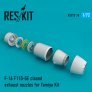 1/72 F-16 F110-GE closed exhaust nozzles