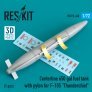 1/72 Centerline 650 gal fuel tank with pylons for Republic F-105