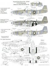 Microscale P-51D Mustang 357 FG Decals 1/72 Microscale P-51D Mustang 357 FG Decals 1/72