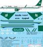 1/144 Saudia New Livery Airbus A321-251NX NEO decals