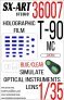 1/35 Holographic film T-90MS BLUE / CLEAR