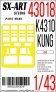 1/43 Paint mask K-4310 Kung Truck