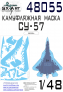 1/48 Sukhoi Su-57 Frazor camouflage pattern paint mask