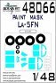 1/48 Lavochkin La-5FN Painting mask