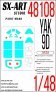 1/48 Paint mask Yak-9D