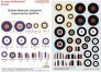 1/72 Raf National Insignia/Roundels & Fin Flashes Spit 1940-45