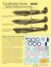 Ventura Décalcomanies Spitfire Mk.Vc et Mk.IX 1/48 Ventura Décalcomanies Spitfire Mk.Vc et Mk.IX 1/48