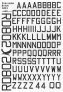1/48 24 inch black code letters Raf WWII
