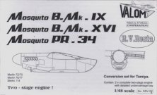 Valom Moteurs 2 étages Mosquito Mk.IX/XVI PR.34 1/48 Valom Moteurs 2 étages Mosquito Mk.IX/XVI PR.34 1/48