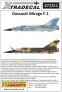 1/72 Dassault Mirage F.1C decals